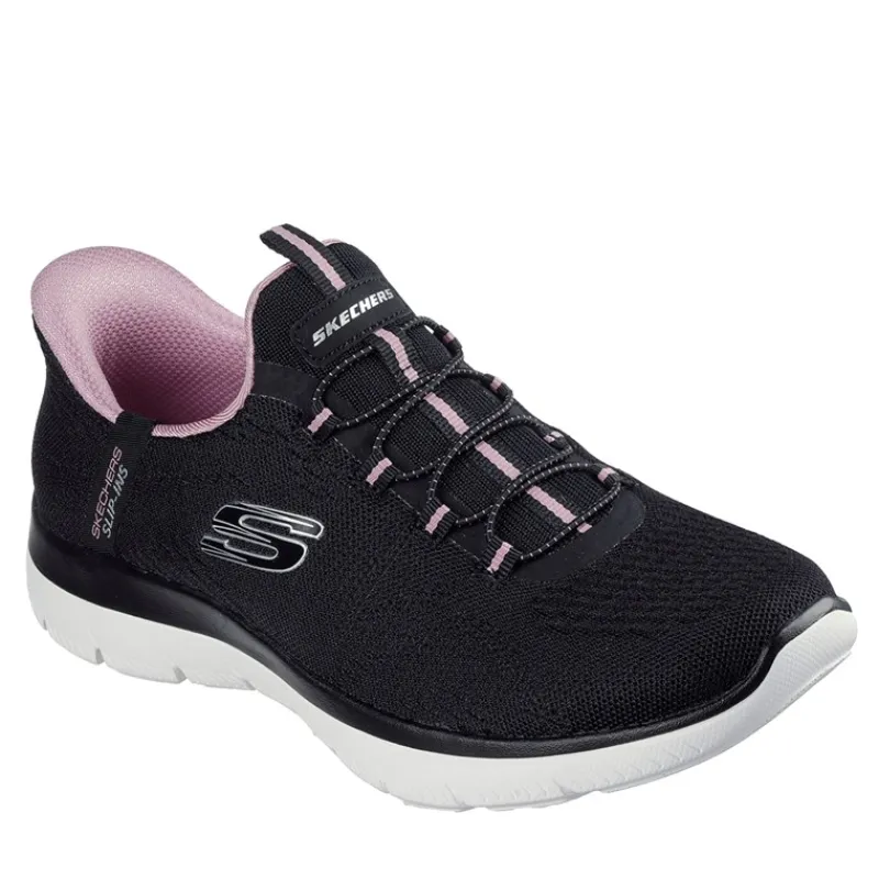Best Dame Summits Drømmesøger Slip-In Sneakers Black & Purple/Mauve Dame Sneakers|Sneakers