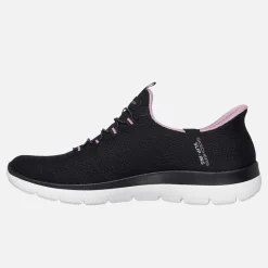 Best Dame Summits Drømmesøger Slip-In Sneakers Black & Purple/Mauve Dame Sneakers|Sneakers