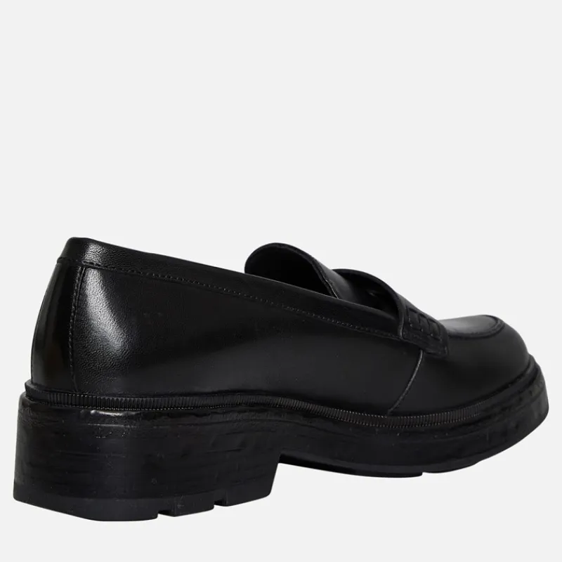 Clearance Dame Swelen Chunky Loafers Sort Dame Sko|Sko