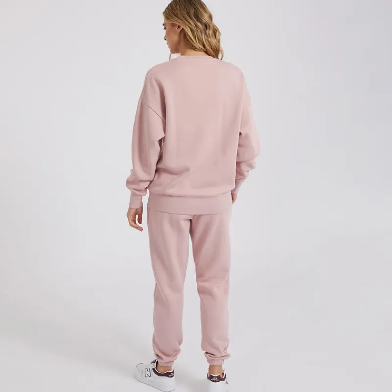 Dametøj Dera Træningssæt Vasket Mørk Rosa Dame Træningsdragter Og Joggingbukser·Træningssæt