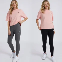 New Dametøj Tamna Leggings To Pak Sort/​Antracit Dame Jeans, Bukser Og Leggings·Gamachebukser|Jeans, Bukser Og Leggings·Bukser