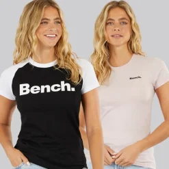 Clearance Dame To Pakke T-Shirts Sort Lyserød Dame Multipakker·Overdele|Overdele·T-Shirts