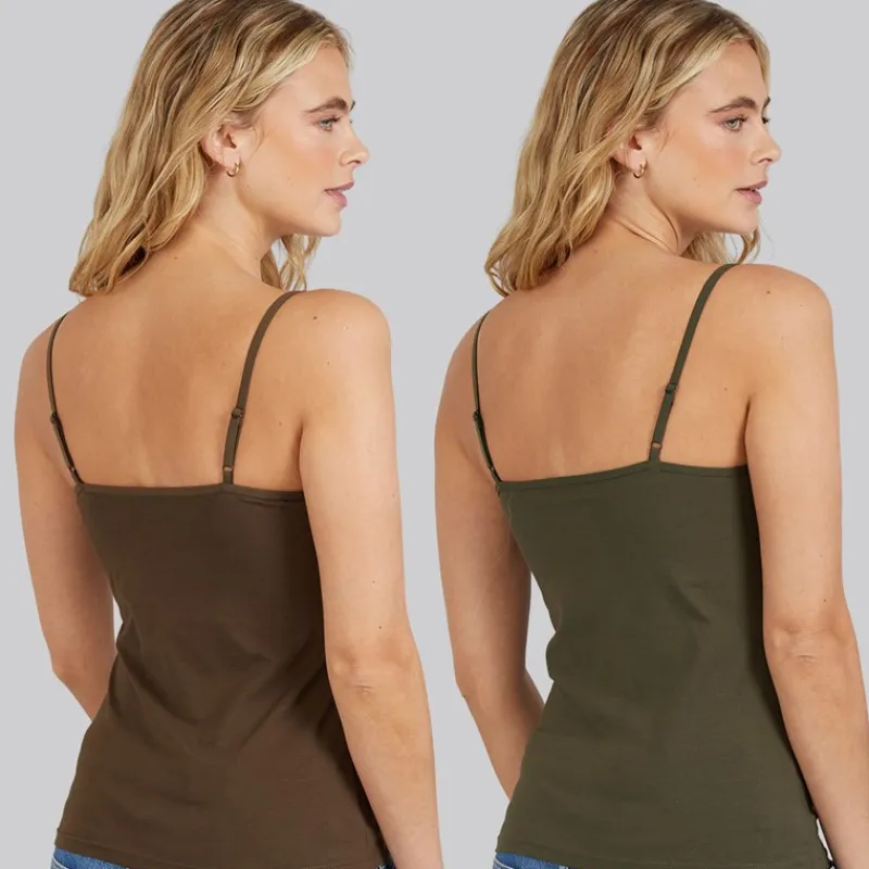 Outlet Dame to pak vest Forest Night/Wren Dame Multipakker·Overdele|Overdele·Veste