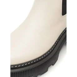 Discount Dame Trixy Læderstøvler Off White Dame Støvler|Støvler