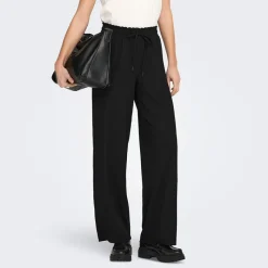Clearance Dame vide ben bukser Sort Dame Jeans, Bukser Og Leggings·Bukser
