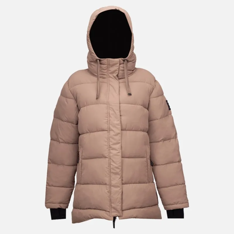 New Dame ZINK Mary Puffer Walnut Dame Udendørs|Jakker Og Frakker·Jakker Og Frakker