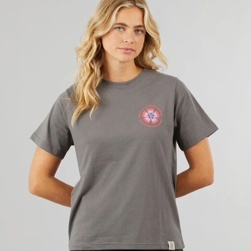 Best Damskie Birds T-shirty Ciemny grafit Dame Overdele·T-Shirts|Overdele·Overdele
