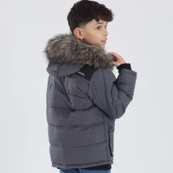 Discount Drenge Axel Paddet Parka Mørkegrå Jakker Og Frakker