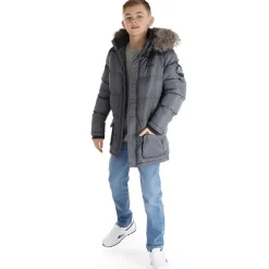 Best Drenge Axel Paddet Parka Stålgrå Jakker Og Frakker