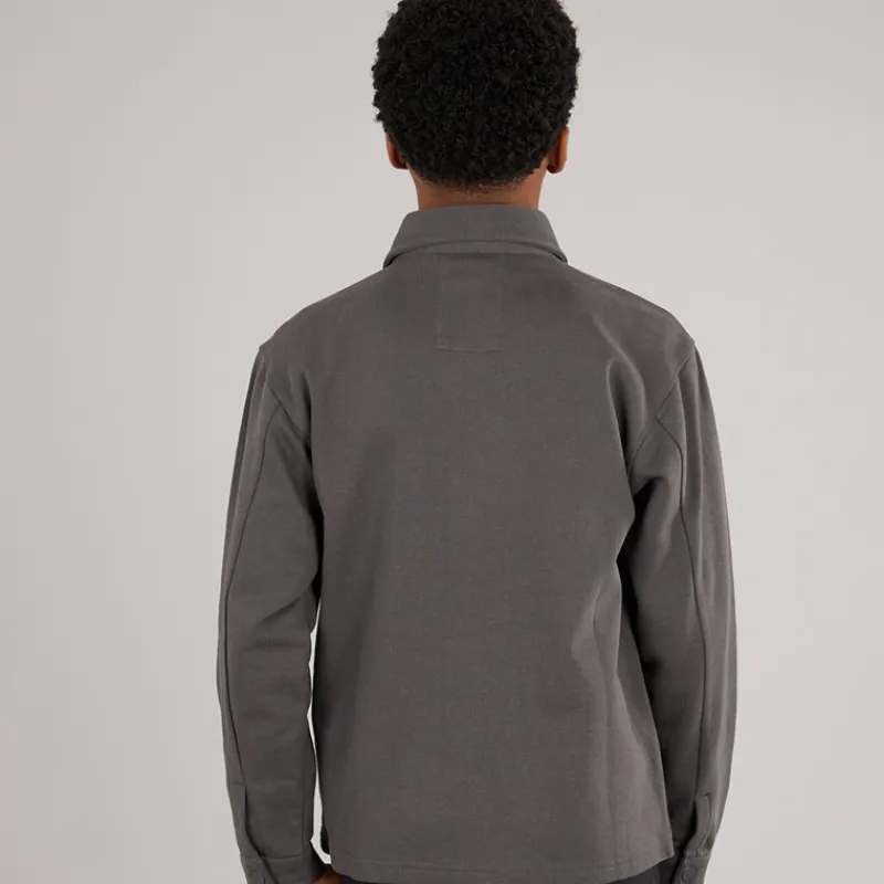 Clearance Drenge Bjørn Overshirt Koksgrå Jakker Og Frakker