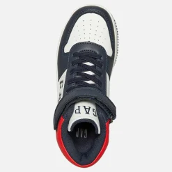 Discount Drenge Boston Mid Træningssko Navy/Rød Sneakers|Sneakers