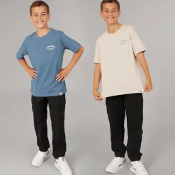 Sale Drenge Brandes Ryg To Pakke T-shirts Moonbeam / Ocean View Multipakker|T-Shirts Og Undertrøjer