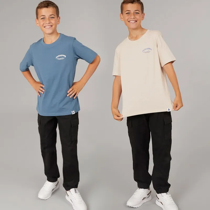 Sale Drenge Brandes Ryg To Pakke T-shirts Moonbeam / Ocean View Multipakker|T-Shirts Og Undertrøjer