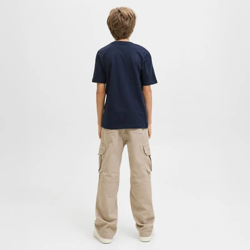Outlet Drenge Bryan Corp Logo T-shirt Sky Captain/Splash T-Shirts Og Undertrøjer