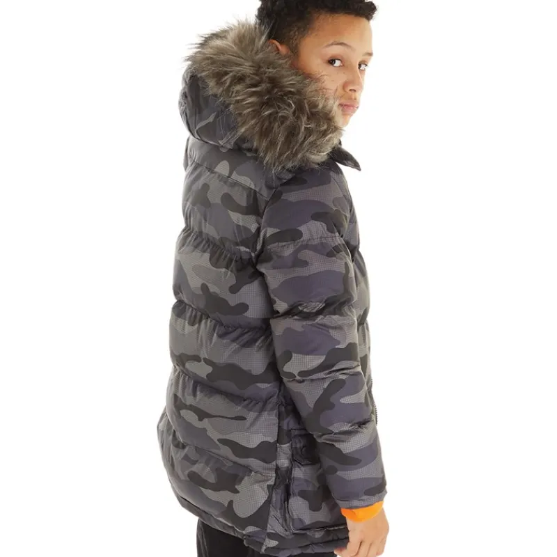 Hot Drenge Calcott Jakke Sort Digi Camo Jakker Og Frakker