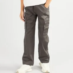 Sale Drenge Cargo Bukser W635 Gunmetal Jeans Og Bukser