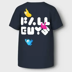 Discount Drenge Fall Guys Abner T-shirt Navy Blazer Dine Yndlings Tegnefilm|T-Shirts Og Undertrøjer