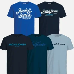 Outlet Drenge Fem Pakke T-Shirts Skyway Multipakker|T-Shirts Og Undertrøjer