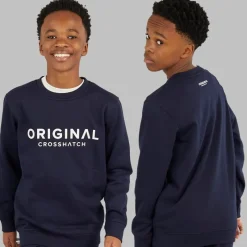 Sale Drenge Fire Dele Hættetrøje Sweatshirt T-shirt Og Joggingbukser Sæt Navy/Off White Træningsdragter