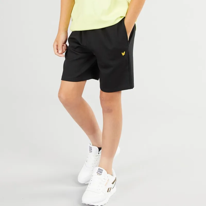 Best Drenge Fly Fleece Shorts Z865 Jet Sort Shorts