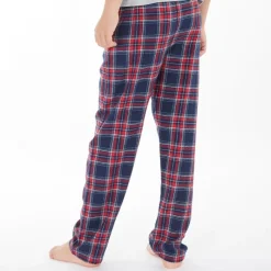 New Drenge Folau Flanel Check Lounge Bukser Blå/​Rød/​Hvid/​Gul Check Flanel Nattøj|Nattøj