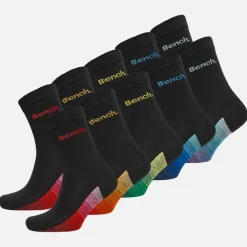 Discount Drenge Freshy 10-pak Sokker Sort/Multi Sokker|Multipakker