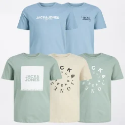 Clearance Drenge Jason T-shirts Flerfarvet Multipakker|T-Shirts Og Undertrøjer