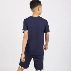 Hot Drenge Jaxon Sæt Blå Shorts|Sæt