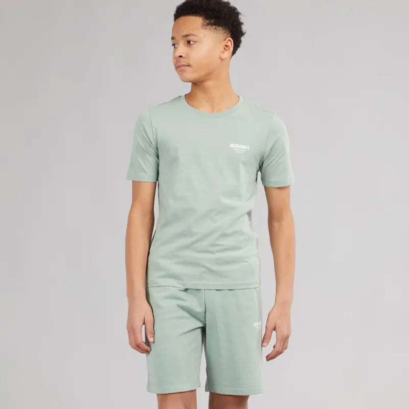 New Drenge Jeff Orion T-shirt og shorts sæt Iceberg Green Sæt|Træningsdragter