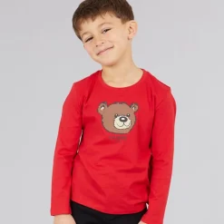 Clearance Drenge langærmet T-shirt Spicy Red T-Shirts Og Undertrøjer