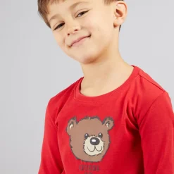 Clearance Drenge langærmet T-shirt Spicy Red T-Shirts Og Undertrøjer
