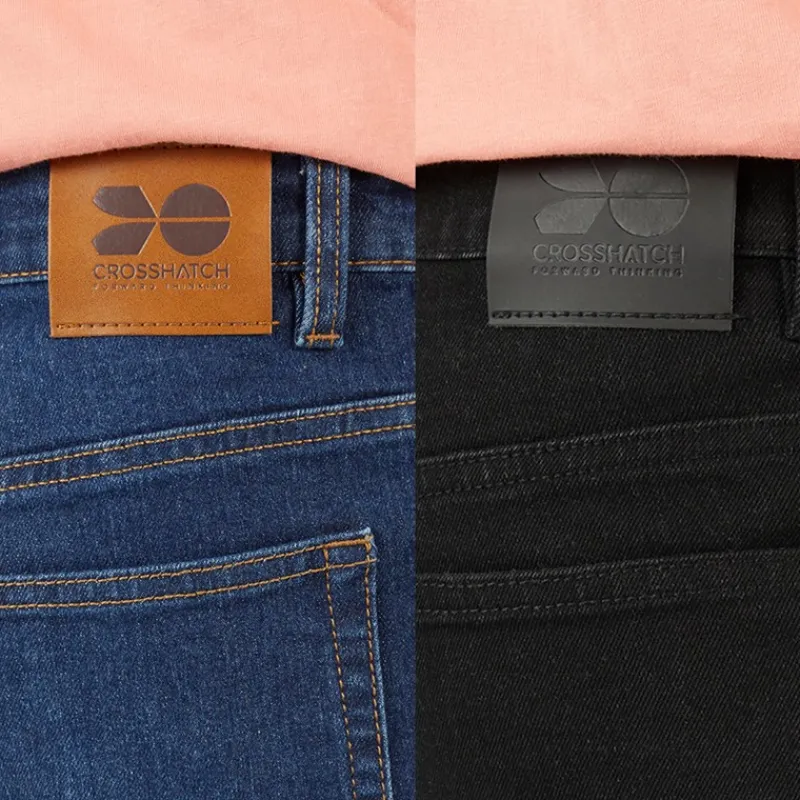 New Drenge Lige To Pak Jeans Mørk Vask/Sort Multipakker|Jeans Og Bukser