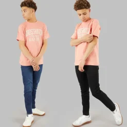 New Drenge Lige To Pak Jeans Mørk Vask/Sort Multipakker|Jeans Og Bukser