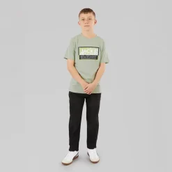 Online Drenge Logan T-shirt Aqua Grå T-Shirts Og Undertrøjer