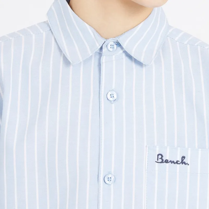 Drenge Lomous skjorte og chino shorts sæt blå og hvid stribet/navy Blue & White Stripe / Navy Shorts|Sæt