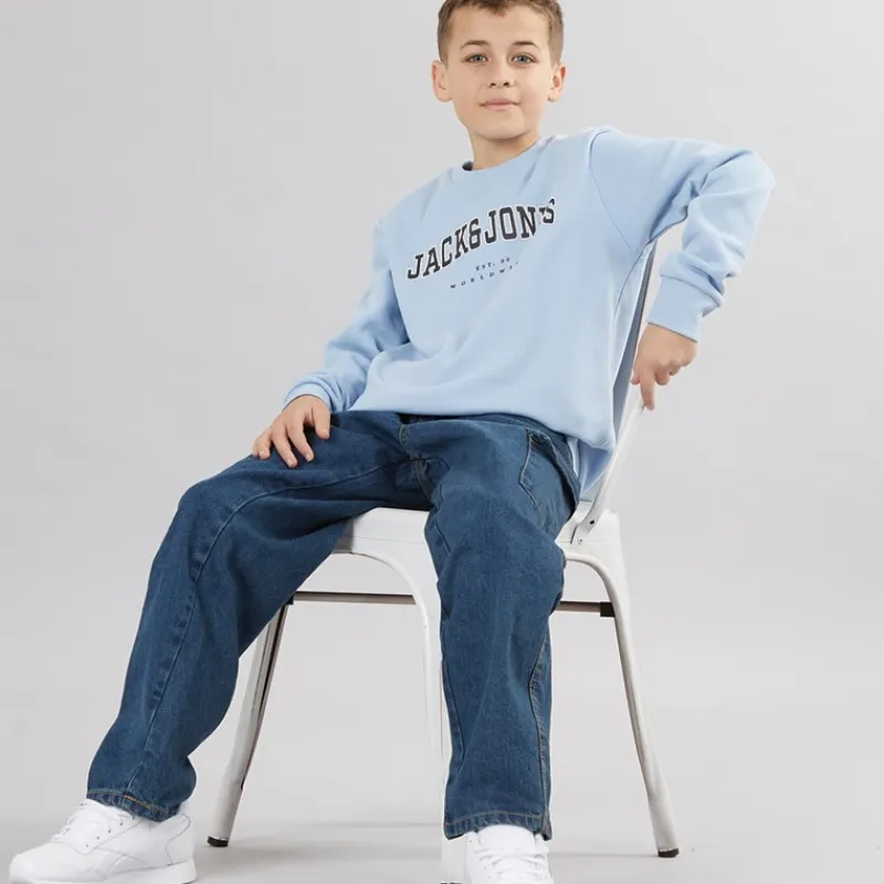 Best Drenge Løstsiddende Cargo Jeans Mellemblå Jeans Og Bukser