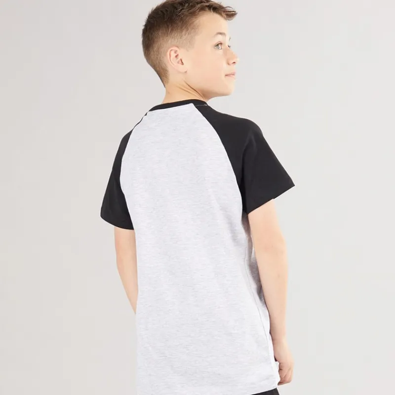 Discount Drenge Marster Fem Pakke T-Shirts Gråmeleret / Is / Blågrøn / Hvid / Skiferblå Multipakker|T-Shirts Og Undertrøjer