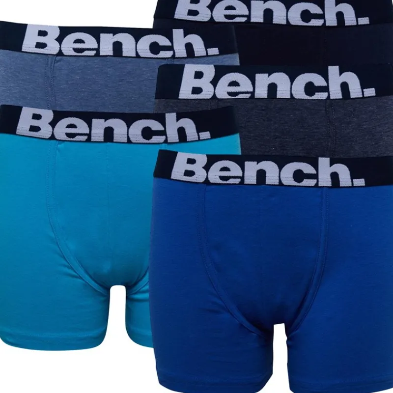 Drengenes Bennett Boxer-pakke med 5 par Blå Undertøj|Multipakker