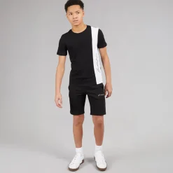 Discount Drengenes Jax Blocking T-shirt og Shorts Sæt Sort Sæt|T-Shirts Og Undertrøjer