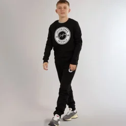 Best Drengenes Thomas Sweatshirt Og Joggingbukser Træningssæt Sort Træningsdragter
