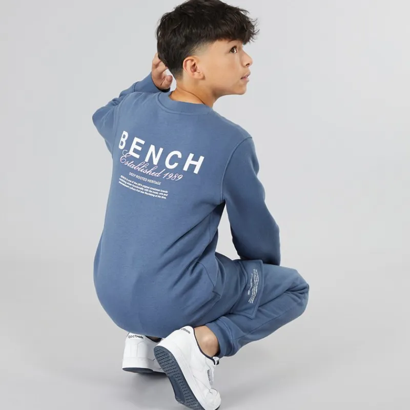 Best Drenge Nowil Sweatshirt Og Cargo Joggingbukser Træningssæt Vintage Indigo Træningsdragter