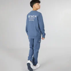 Best Drenge Nowil Sweatshirt Og Cargo Joggingbukser Træningssæt Vintage Indigo Træningsdragter