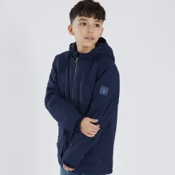 Online Drengeparka med spids foran Marineblå Blazer Jakker Og Frakker