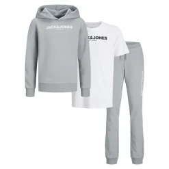 Outlet Drenge Rarry Tre Dels Træningsdragt Og T-Shirt Sæt Alloy /​ Hvid Træningsdragter
