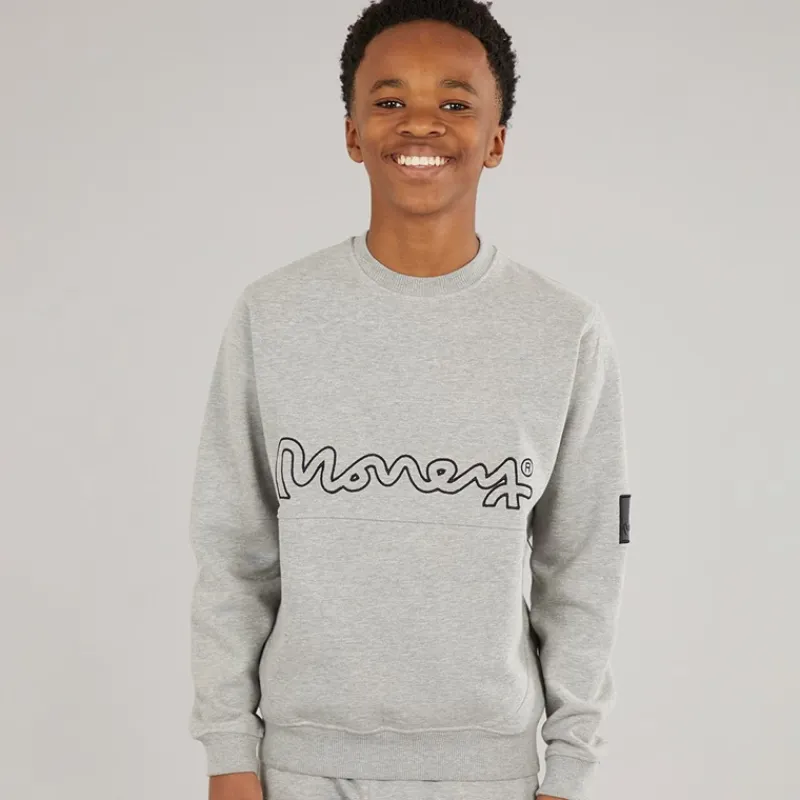 Best Drenge Relex Crew Sweatshirt Grå Hættetrøjer Og Sweatshirts