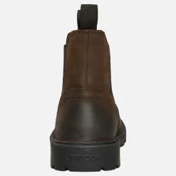 Clearance Drenge Shaylax Chelsea Støvler Kaffe/Sort Støvler|Støvler