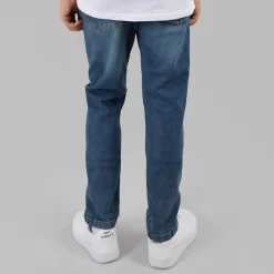 Clearance Drenge slim fit jeans mellemblå Jeans Og Bukser
