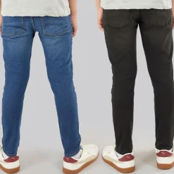 Hot Drenge Slim To Pak Jeans Mellem Vask/​Sort Vasket Multipakker|Jeans Og Bukser