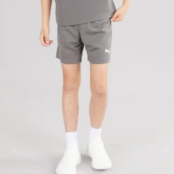 Clearance Drenge teamRISE Trænings Shorts Smoked Pearl /​ Hvid Tøj|Shorts