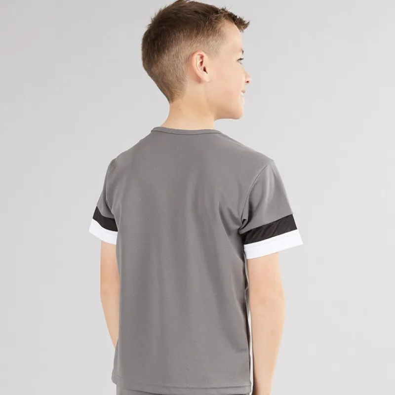 Clearance Drenge teamRISE Træningstrøje Smoked Pearl / Sort / Hvid Tøj
